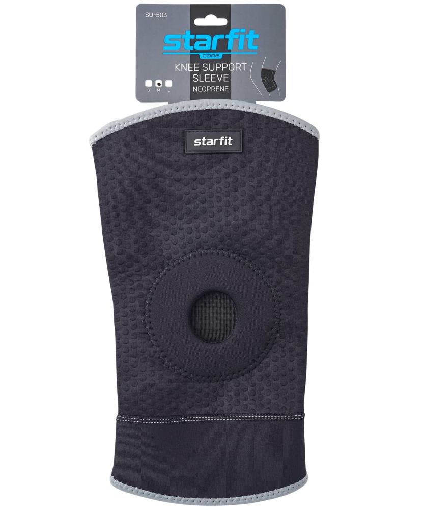 Фотографии Суппорт колена неопреновый Star Fit SU-503, черный