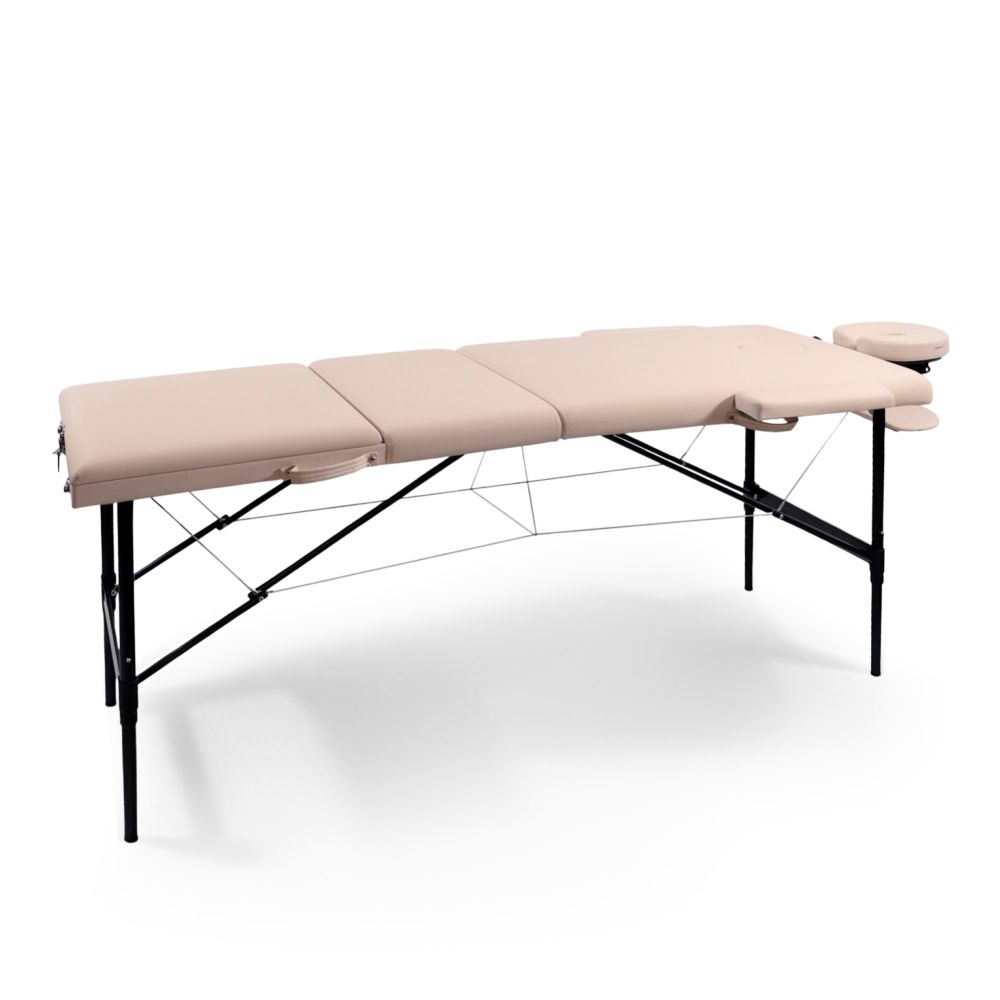 Фото Массажный стол UNIX Превосходный / Superior 3 секции кремовый