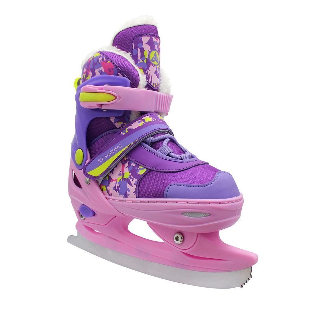 Фото Раздвижные коньки RGX с мехом Crispy Violet