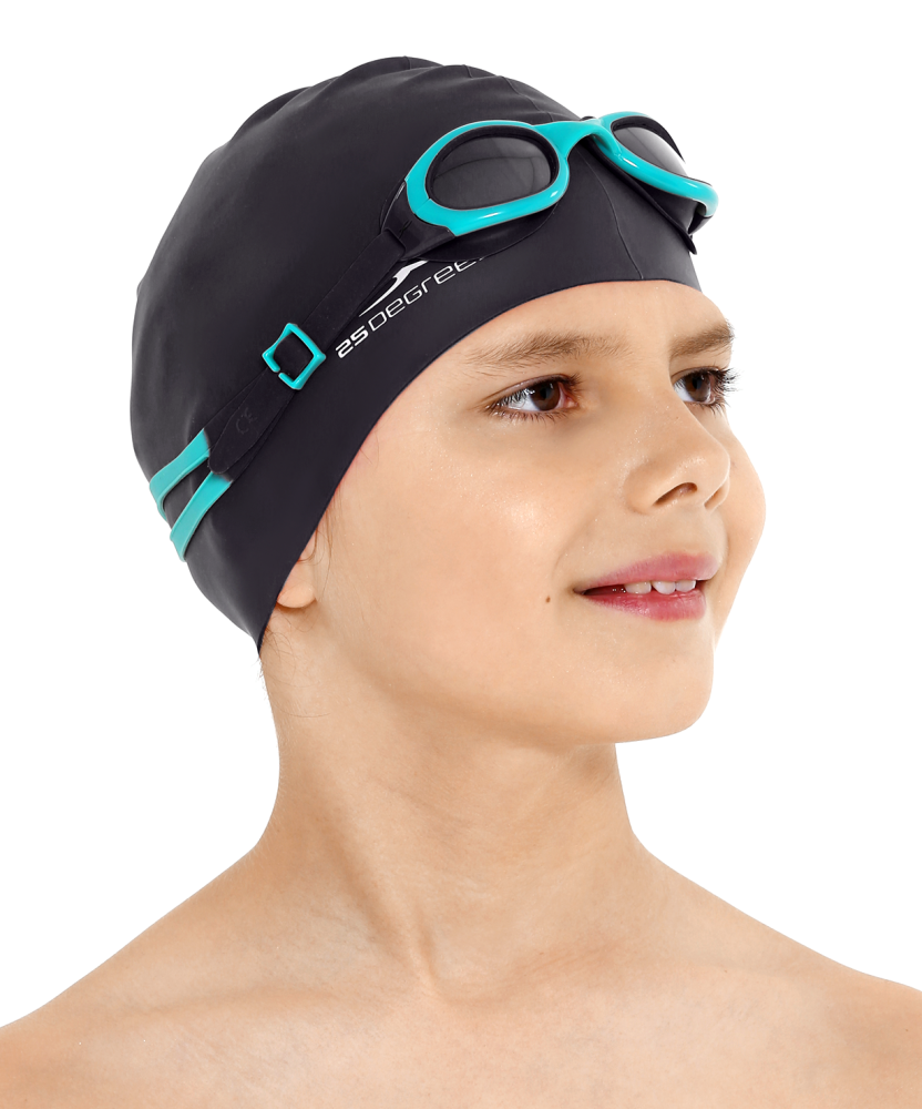 Фотографии Шапочка для плавания Nuance Black, силикон, подростковый