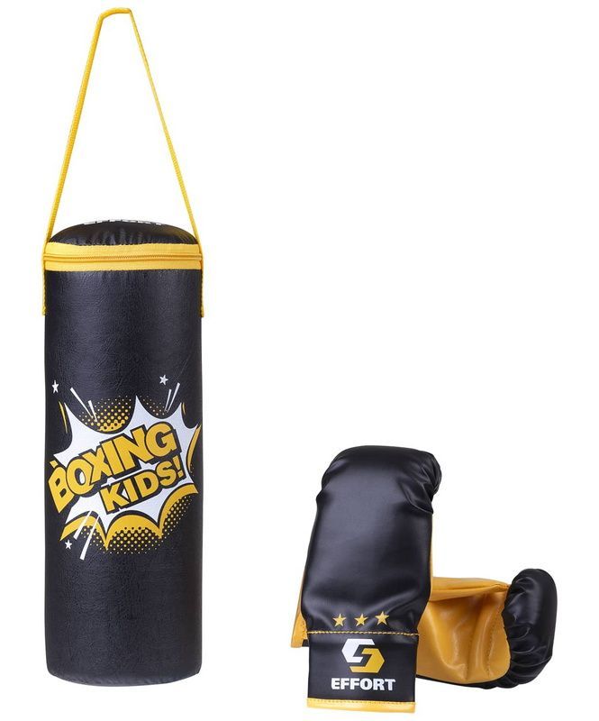 Фотографии Набор боксерский Effort E1455, к/з, черный