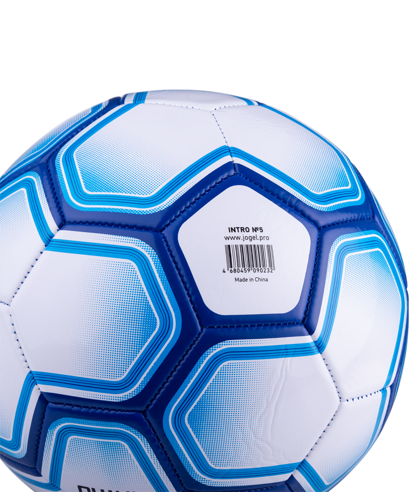 Фотографии Мяч футбольный Intro №5, белый/синий