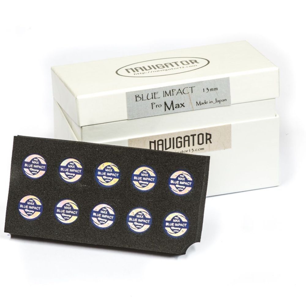 Фотографии Наклейка для кия "Navigator New Blue Impact Pro" (Max) 13мм