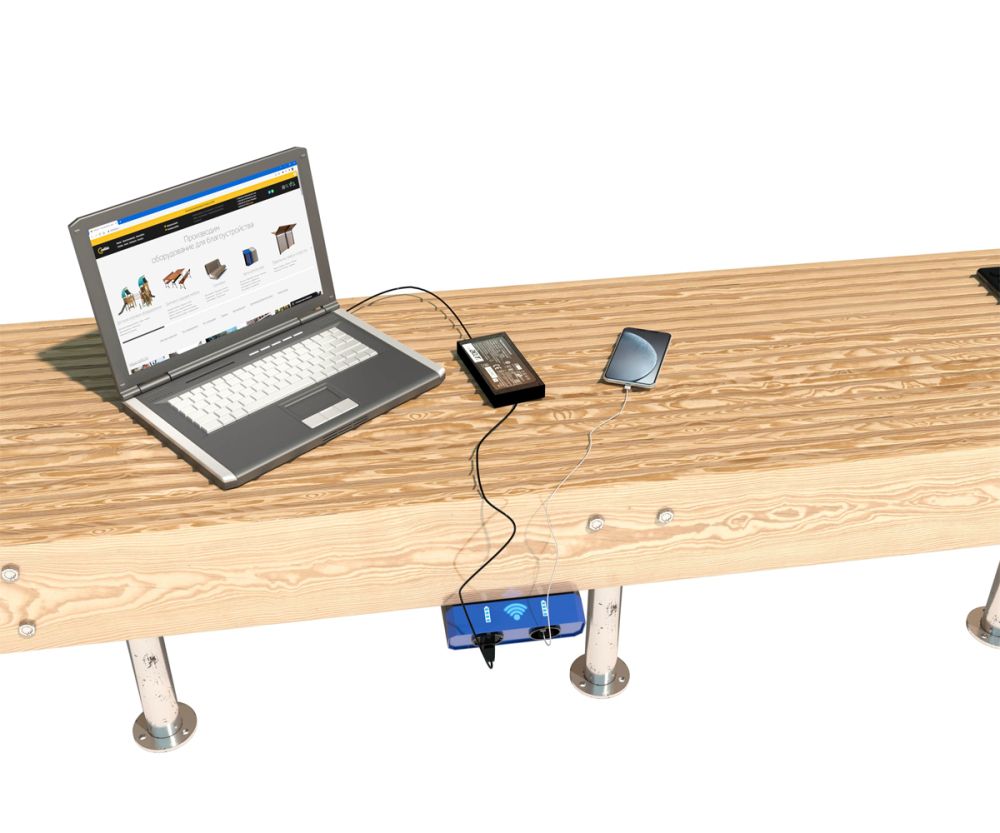 Фотографии Зарядное устройство и точка доступа Wi-Fi «Валли» 2xUSB и 2xTYPE-C