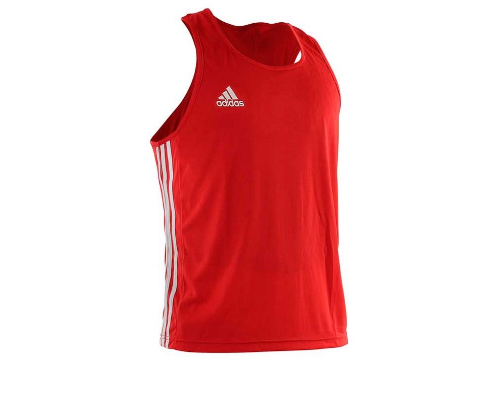 Фотографии Майка боксерская Adidas Boxing Top Punch Line красная adiBTT02