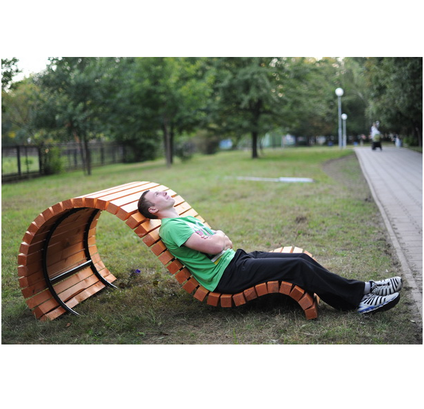 Фото Шезлонг парковый Метро