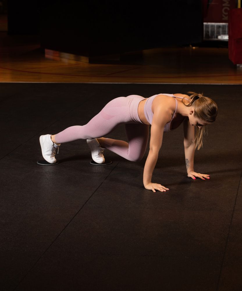 Фотографии Глайдинг диски для скольжения FS-101, серый/черный