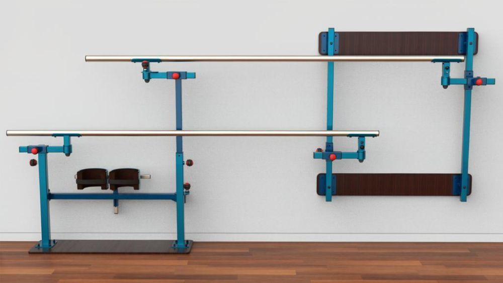 Брусья для реабилитации складываемые к стене