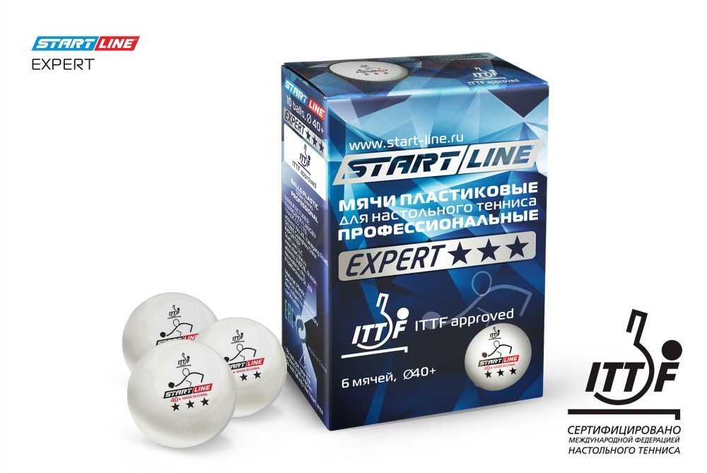 Фотографии Мячи Start line EXPERT V40+ 3* (ITTF) (6 шт)