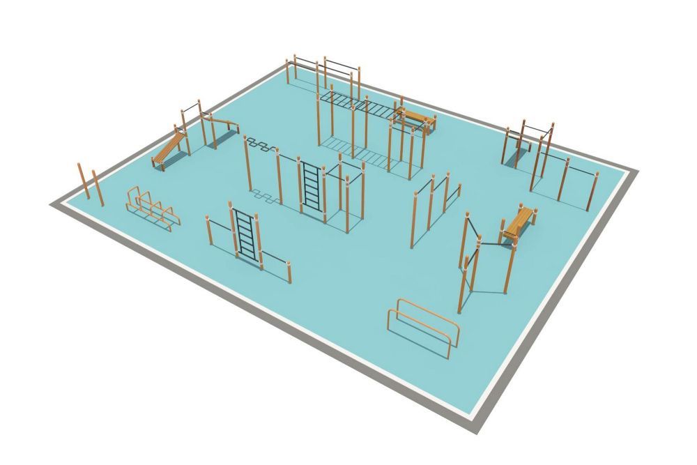 Фотографии Районная площадка для Воркаут и WRK Pioner A16470