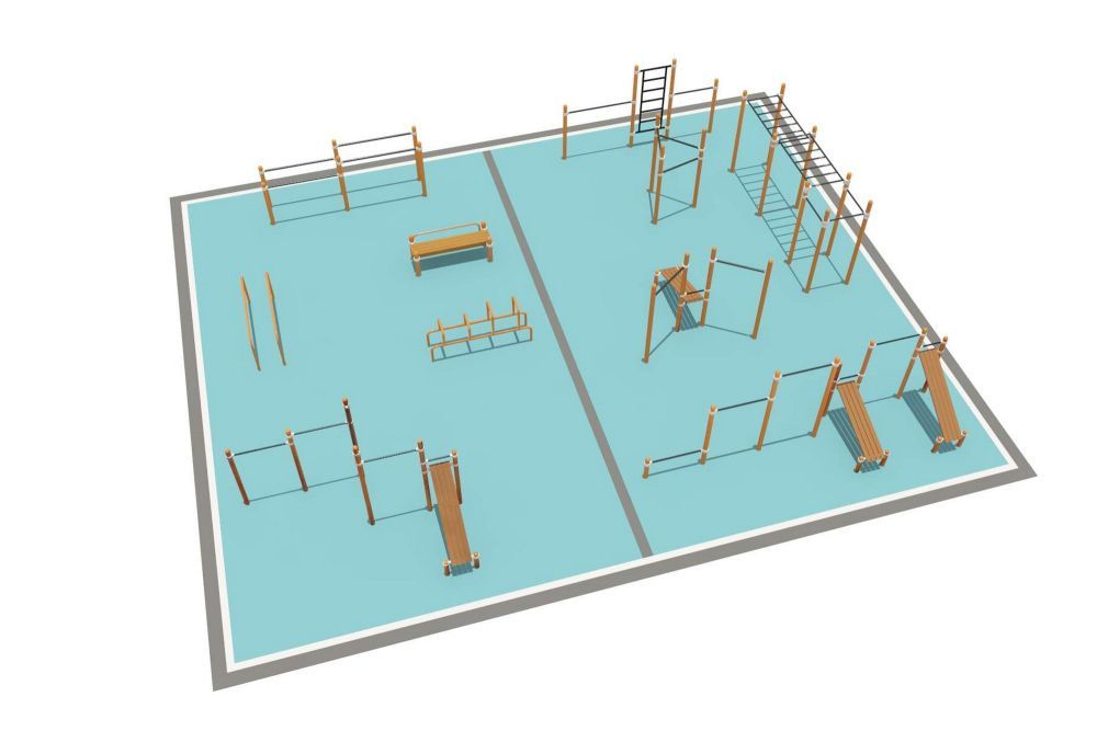 Фотографии Районная площадка для Воркаут и WRK Pioner A16473