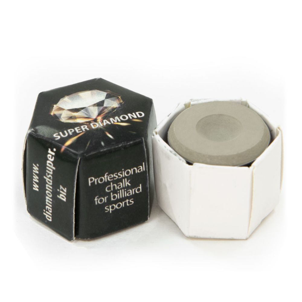 Фотографии Мел «Super Diamond Grey Round» (серый) черная коробка, круглый