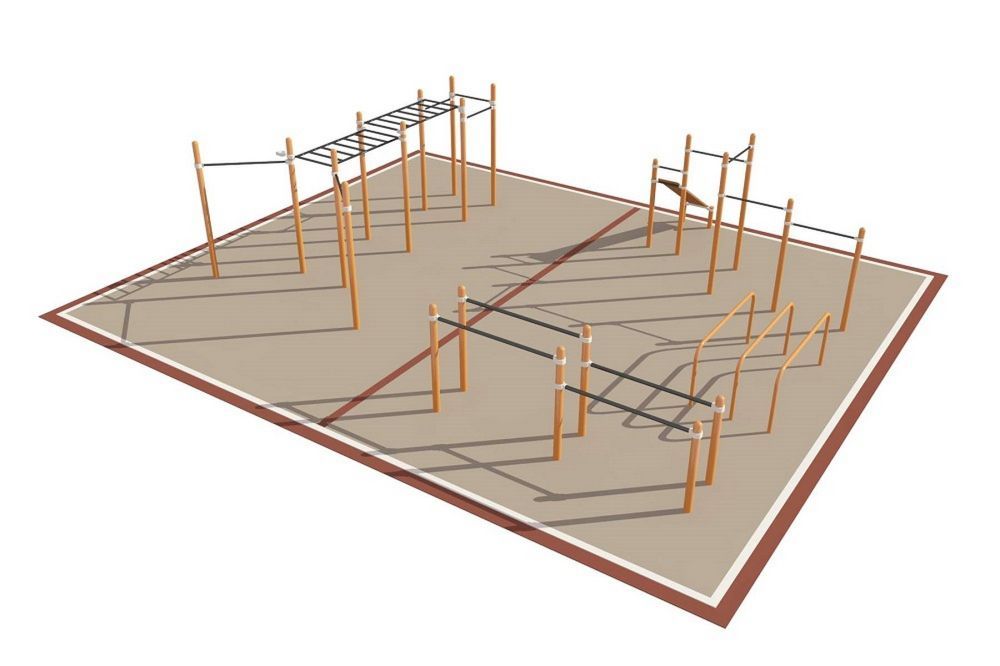 Фото Площадка уличная для воркаут Дворовая Pioner A16611