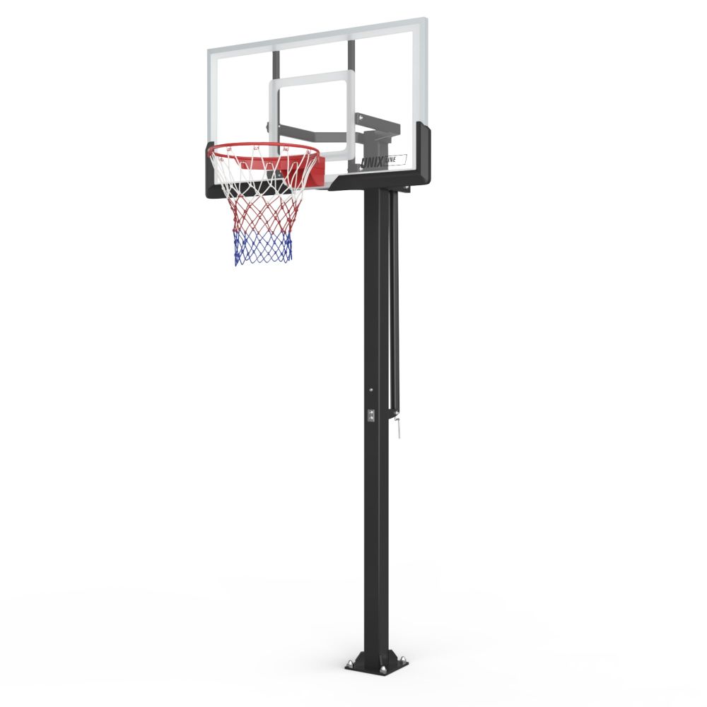 Фотографии Баскетбольная стойка стационарная UNIX Line B-Stand-PC 54"x32" (140 х 80 см) R45 H230-305 см