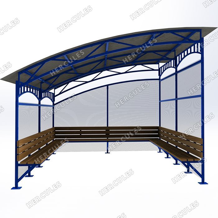 Фото Беседка-курилка односкатная