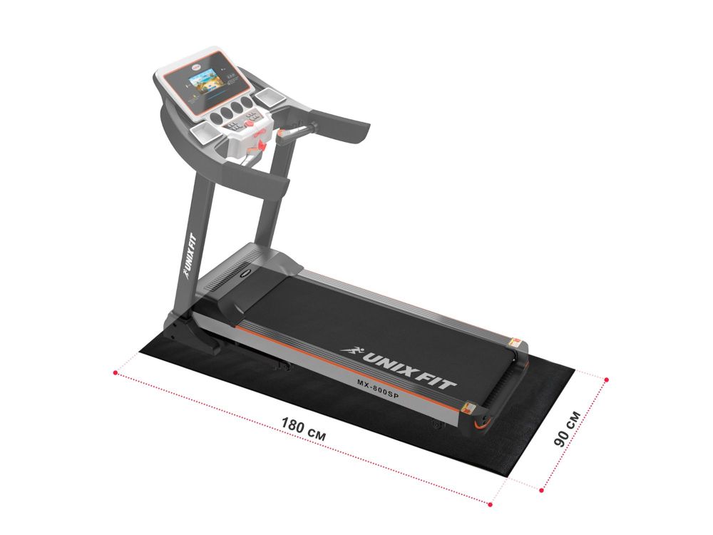 Коврик для кардиотренажёров 180x90x0,6 см UnixFit No logo MAT90180PNL