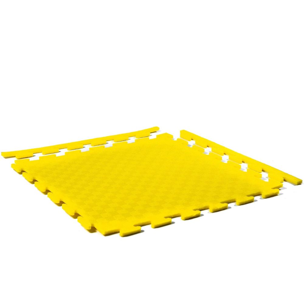 Маты - пазлы для фитнесса и тренажеров, 1 элемент ЖЕЛТЫЙ