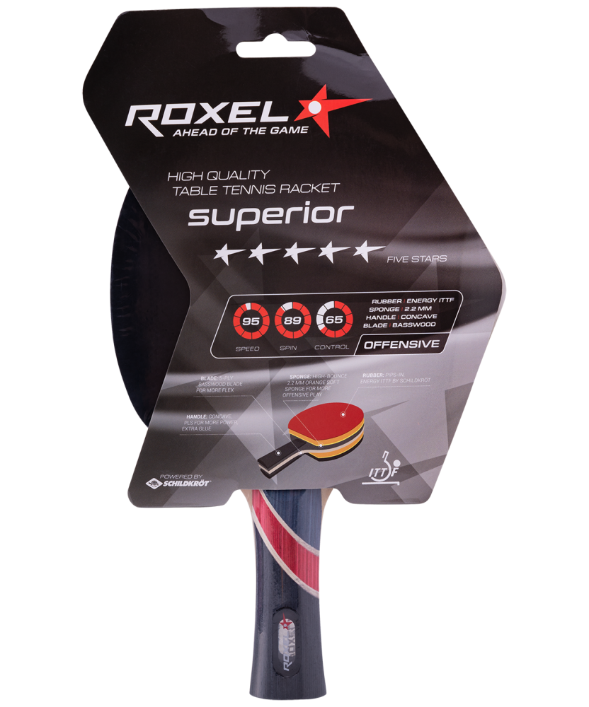 Фотографии Ракетка для настольного тенниса 5* Superior, коническая
