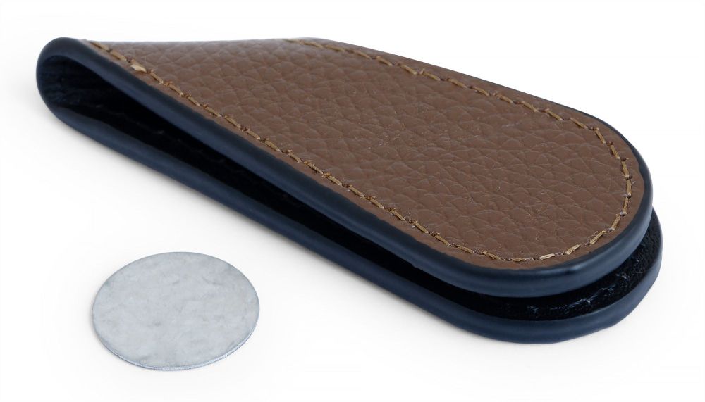 Фотографии Пенал для мела магнитный «GL 2» коричневый (натуральная кожа)