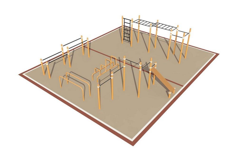 Фото Площадка уличная для воркаут Pioner A16913