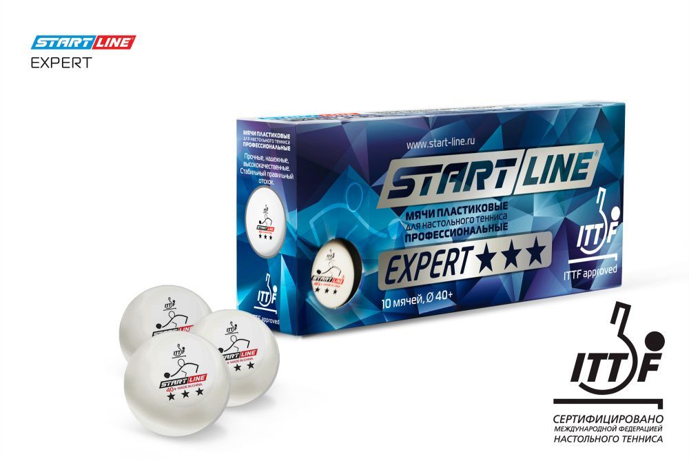 Фотографии Мячи Start line EXPERT V40+ 3* (ITTF) (10 шт)