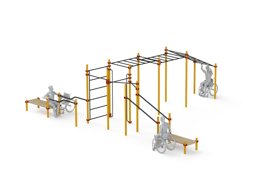 Фото Спортивный комплекс для инвалидов-колясочников Pioner A11781