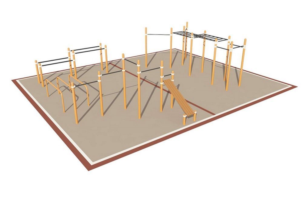 Фотографии Площадка уличная для воркаут Дворовая Pioner A16749