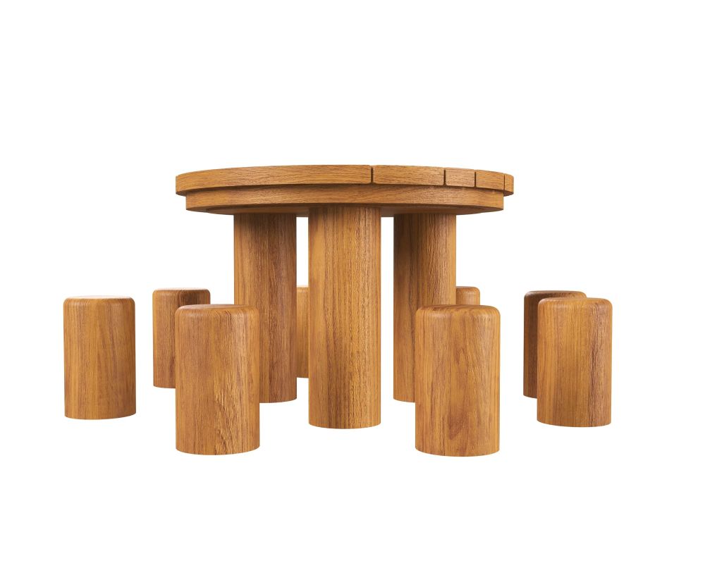 Фотографии Стол с пеньками HARDWOOD «Лесная поляна»