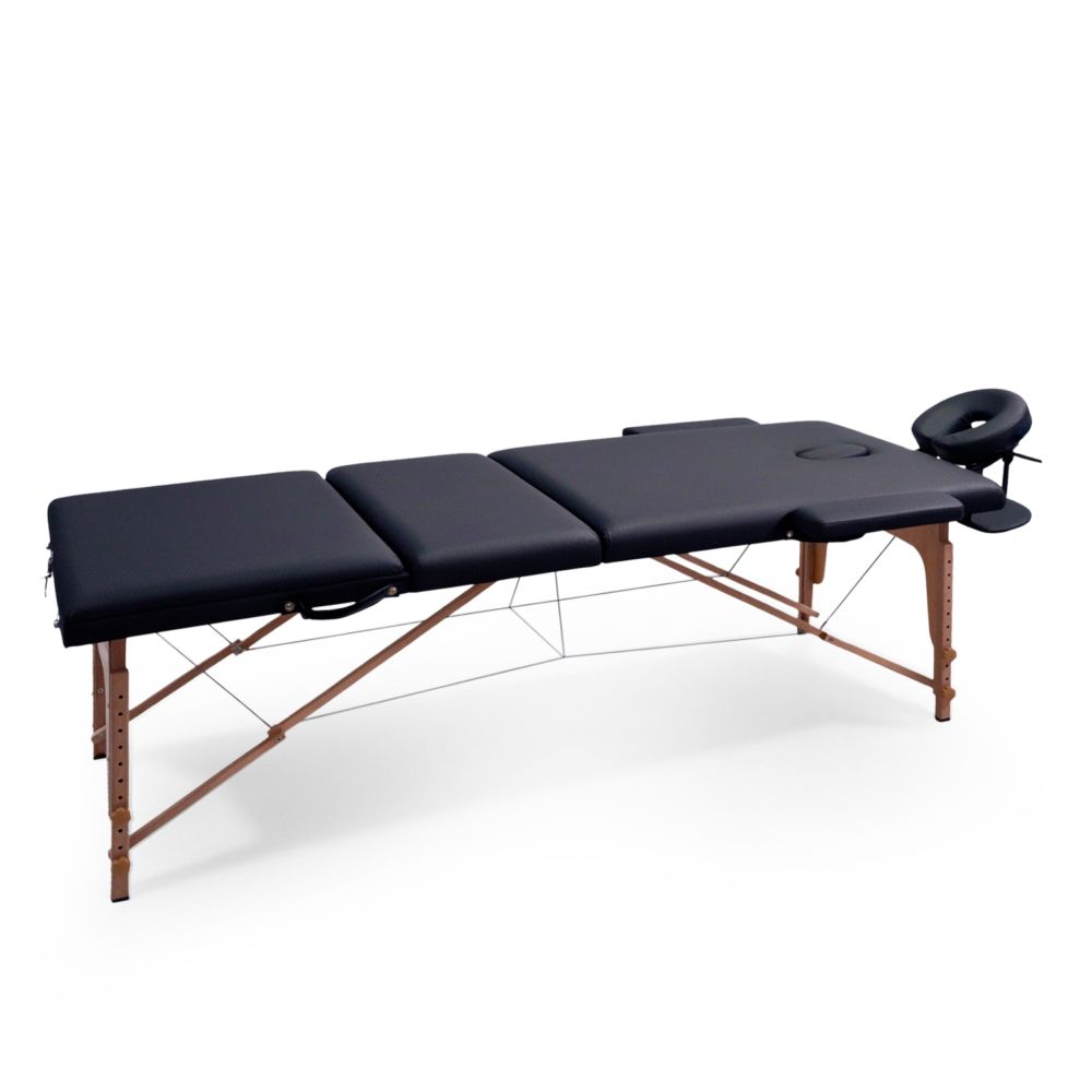 Фото Массажный стол UNIX Стандарт / Standard 3 секции черный