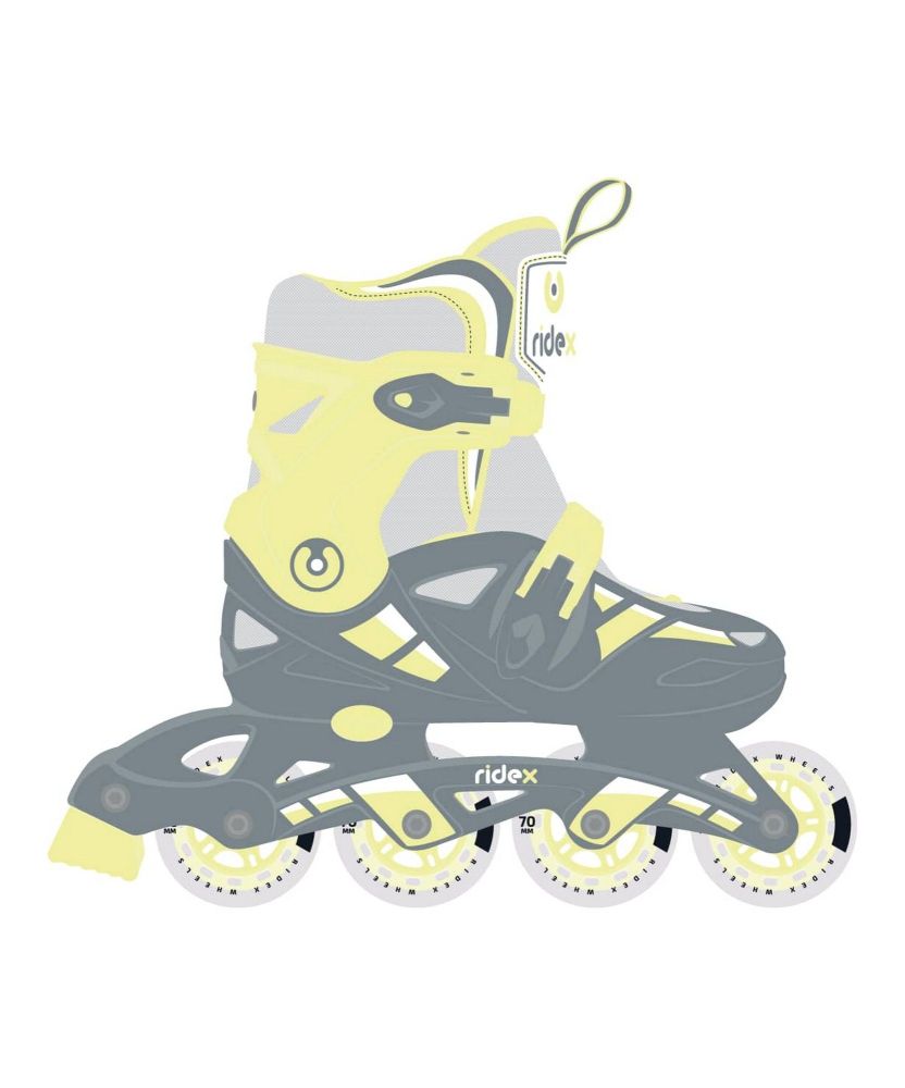 Фотографии Ролики раздвижные Ridex Hop, пластиковая рама, Yellow