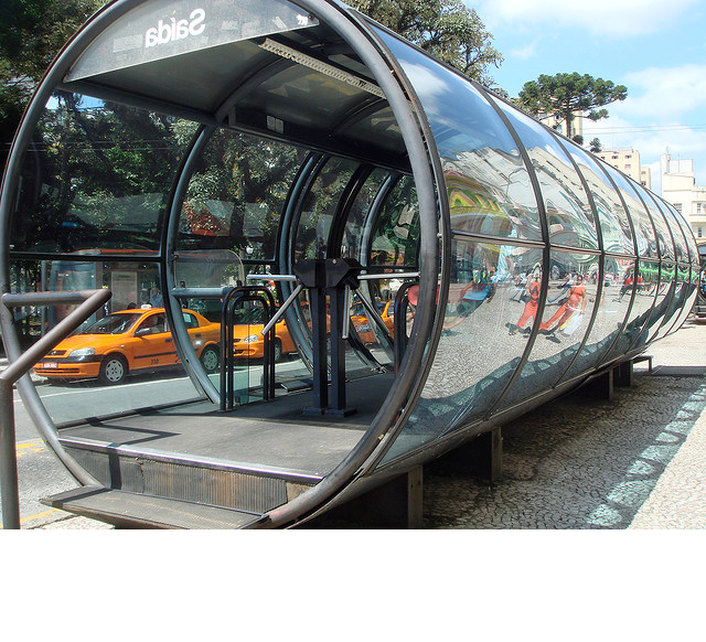 Фотографии Автобусная остановка с турникетом