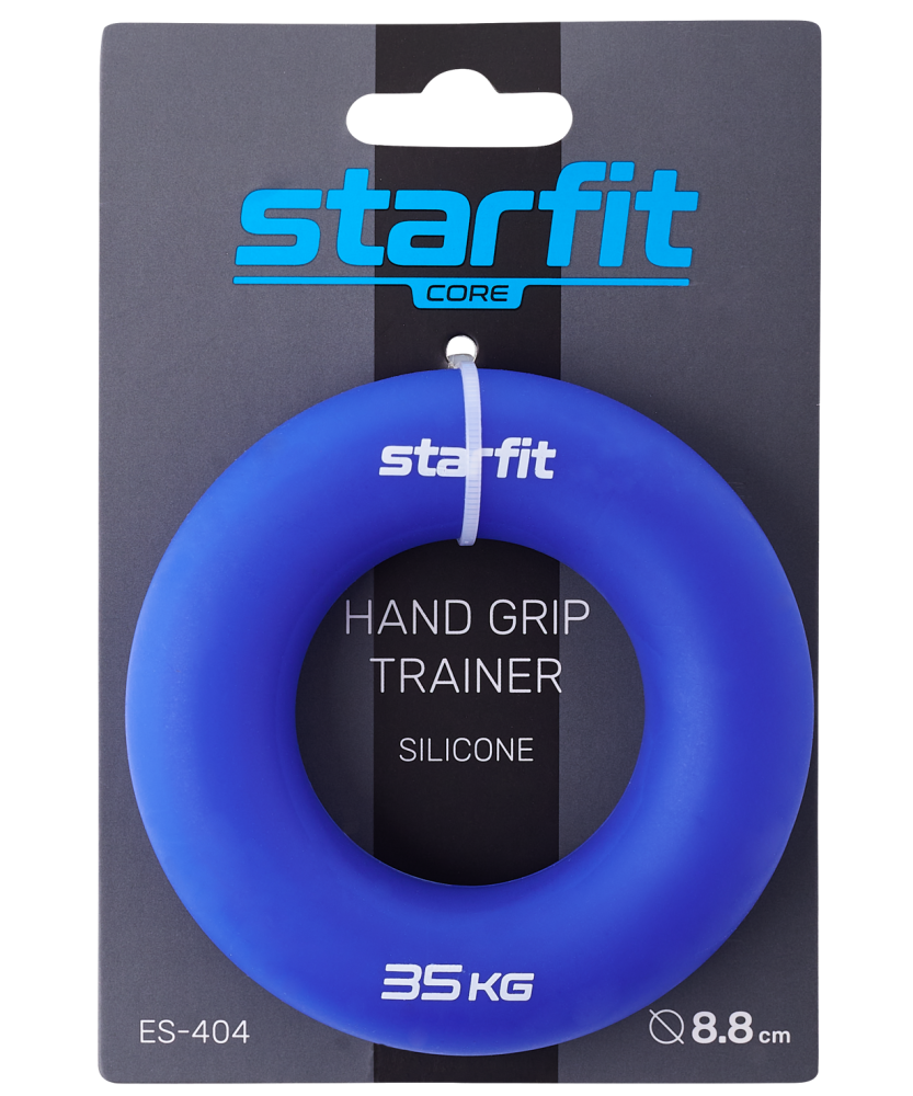 Фотографии Эспандер кистевой ES-404 Кольцо, 35 кг, силикагель, темно-синий