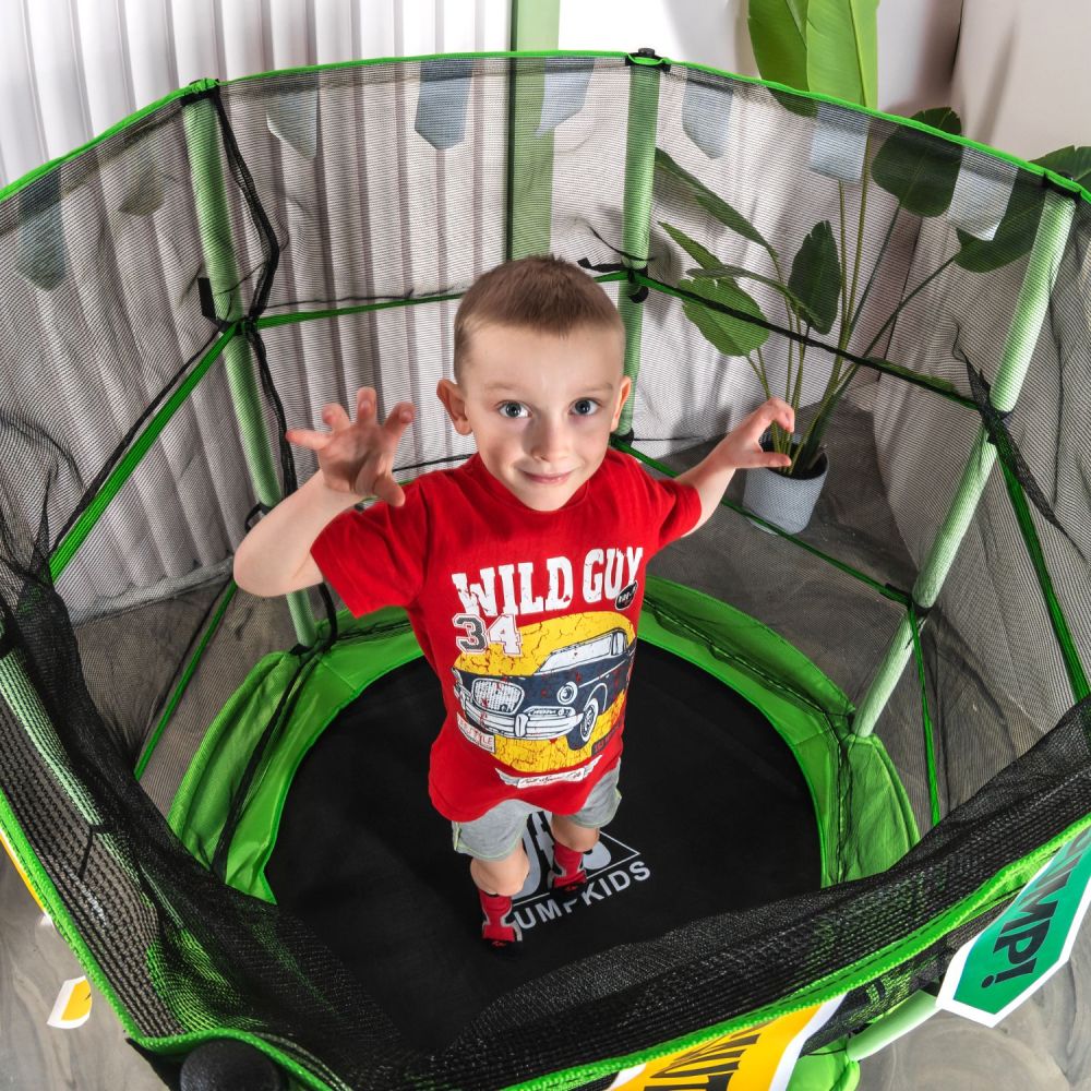 Фотографии Батут DFC JUMP KIDS 55" зеленый, сетка (137см)
