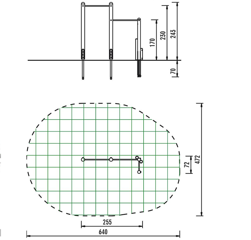 Фотографии Турник двухуровневый Г-образный