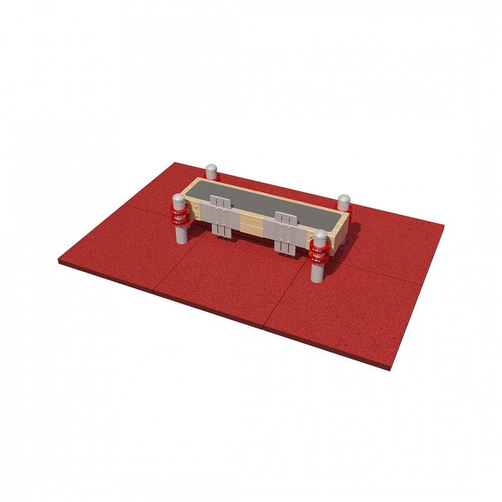 Фотографии Горизонтальная гимнастическая скамья с измерительными линейками из нерж. стали Pioner A17316