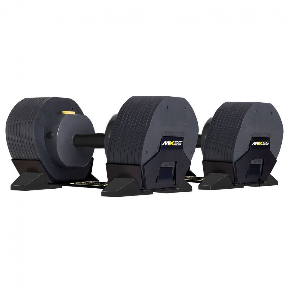 Фото Гантели наборные MX Select MX-55, вес 4.5-24.9 кг, 2 шт без стойки