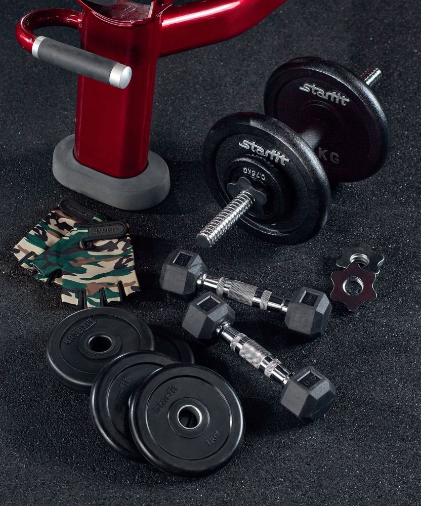 Фотографии Гантель гексагональная DB-301 1 кг, обрезиненная, черный