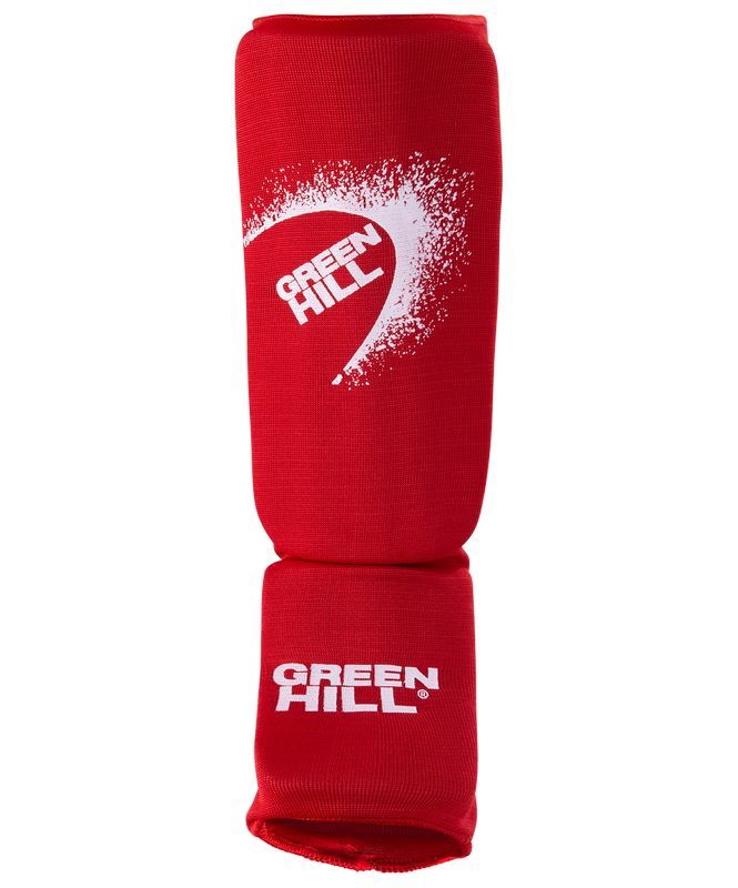 Фото Защита голень-стопа Green Hill SIC-6131 х/б красный