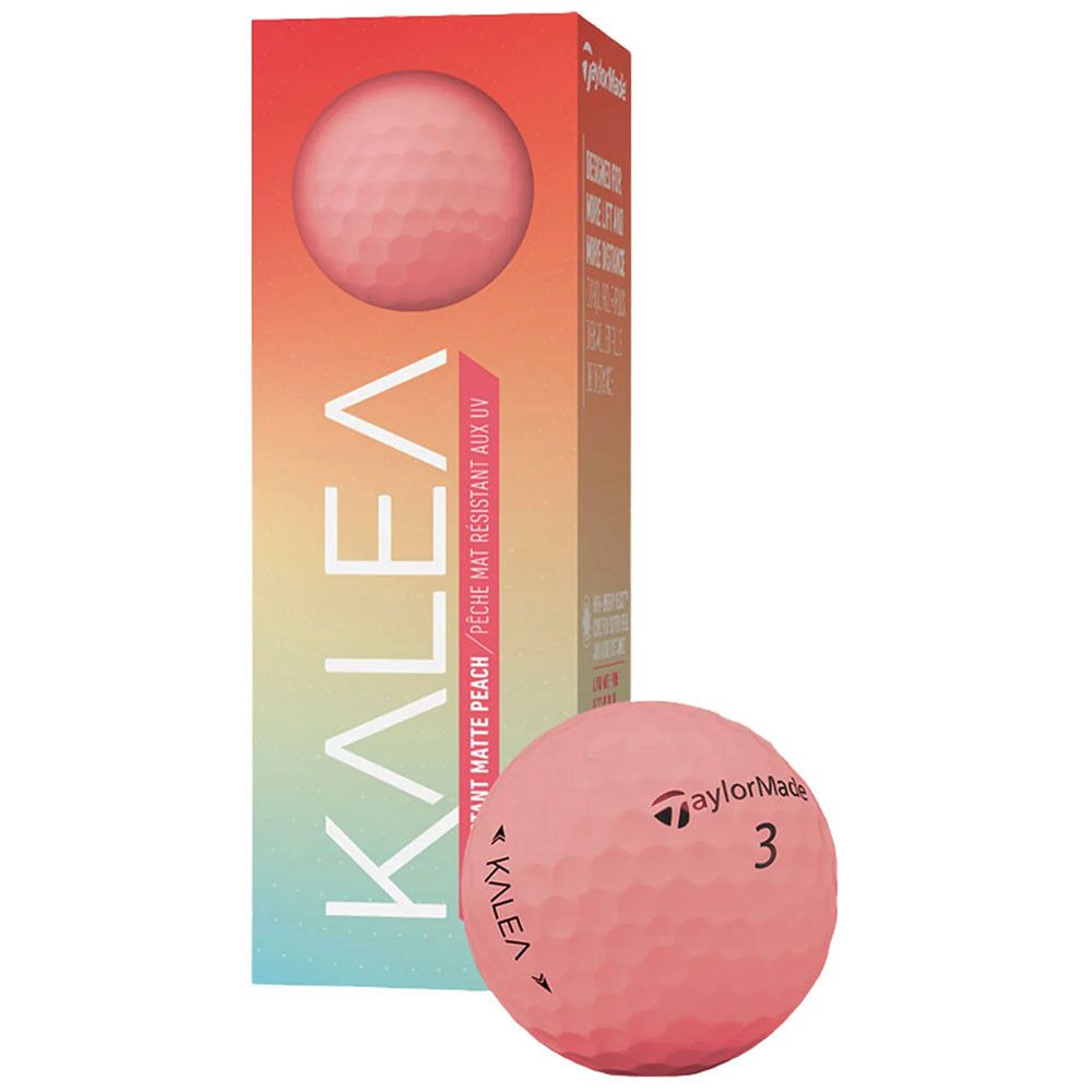 Фото Мяч для гольфа TaylorMade Kalea N7641901, персиковый неон, 3шт.