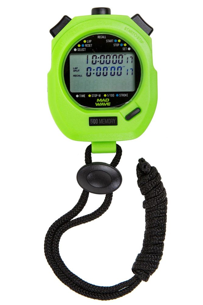 Фотографии Секундомер Mad Wave Stopwatch SW-500 memory M1402 09 5 00W зеленый