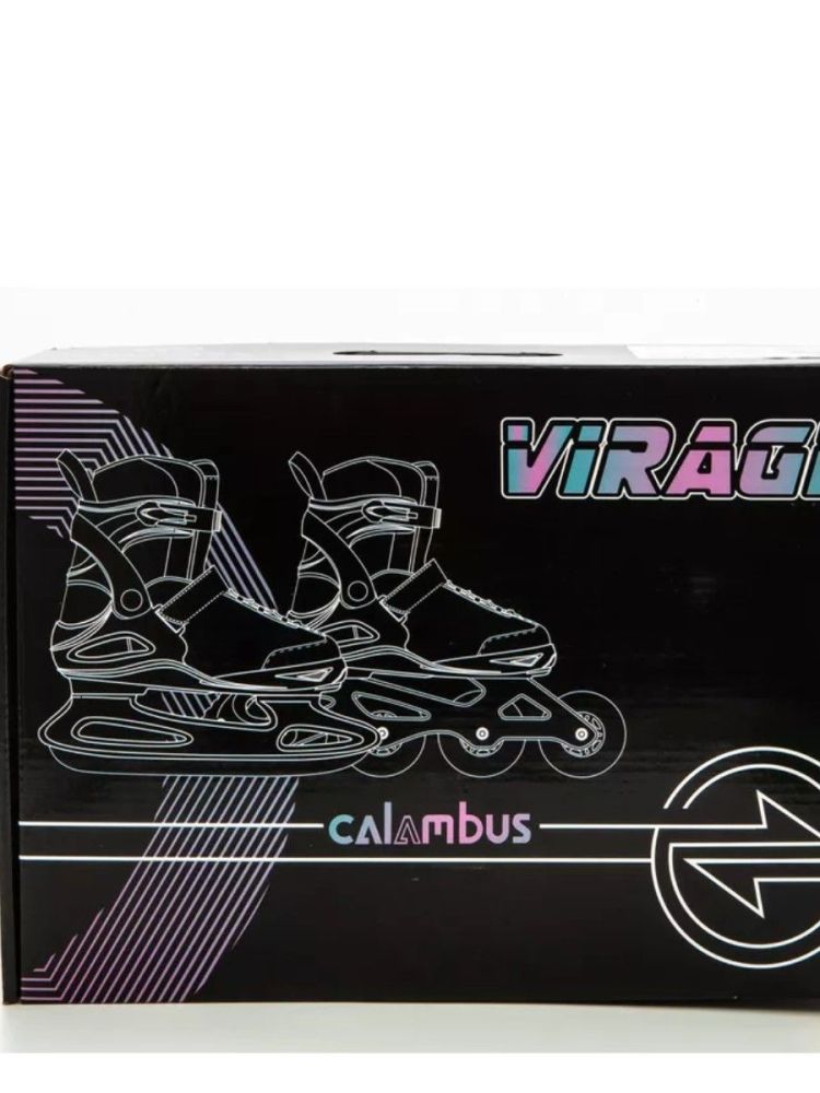 Фотографии Коньки раздвижные Calambus Virage BOY черный/серый (на 6 размеров)
