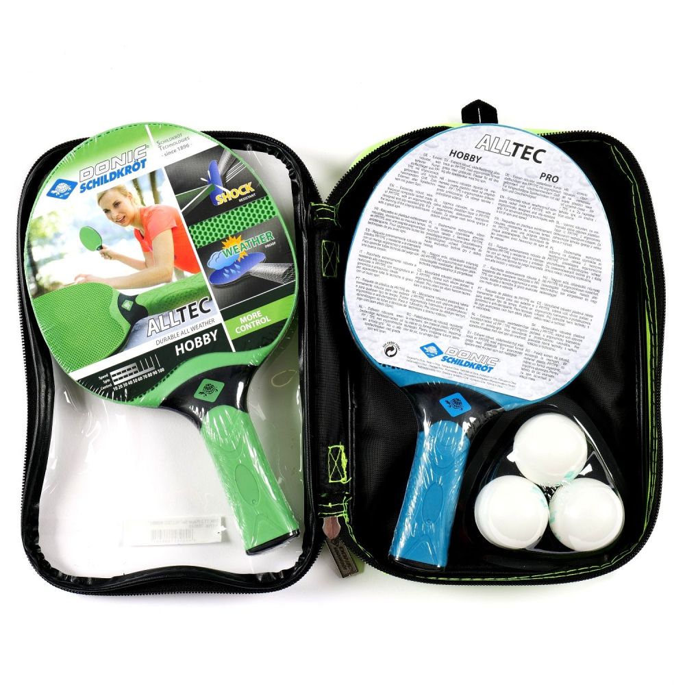 Фотографии Набор DONIC ALLTEC HOBBY OUTDOOR (2 ракетки, 3 мячика, чехол)