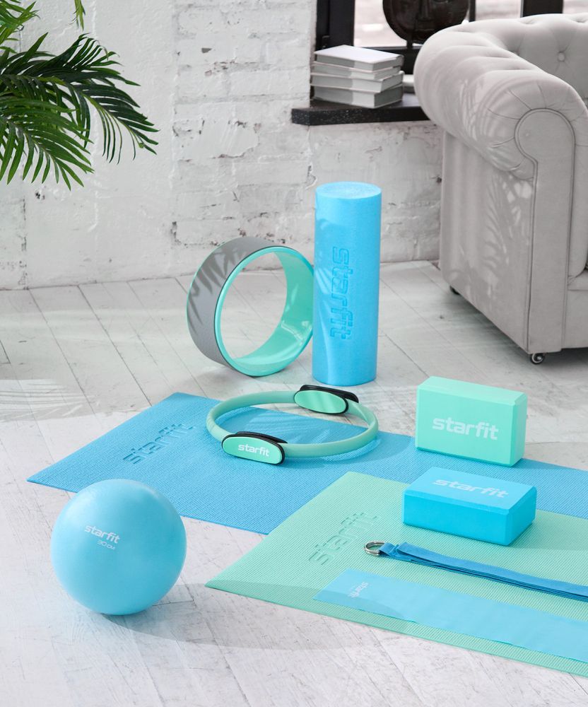 Фотографии Мяч для пилатеса GB-902 30 см, синий пастель