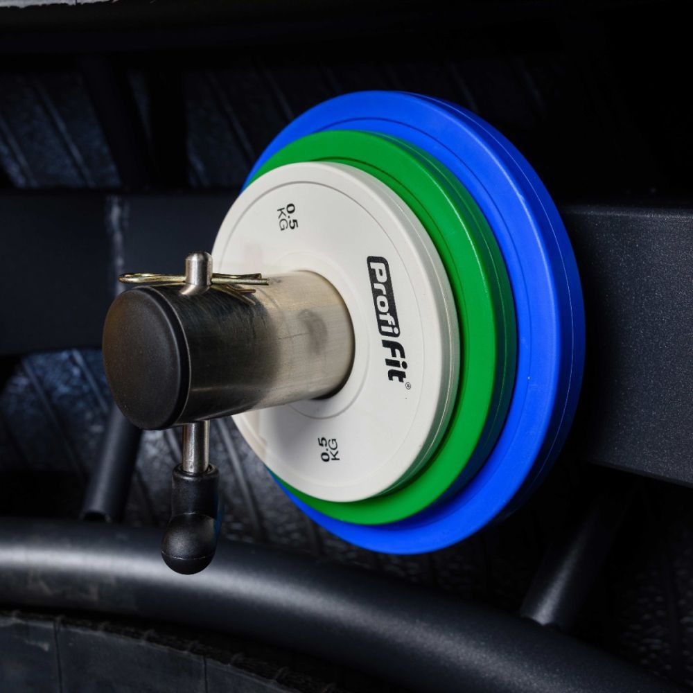 Диск профессиональный обрезиненный (цветной) D51 мм PROFI-FIT 1 кг