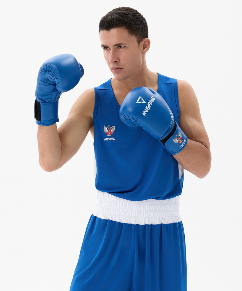 Фотографии Перчатки боксерские INSANE RBF, синий, 12 oz