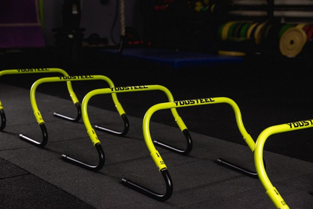 Фотографии Барьеры для тренировок регулируемые YouSteel высота 20\31см, комплект 5шт
