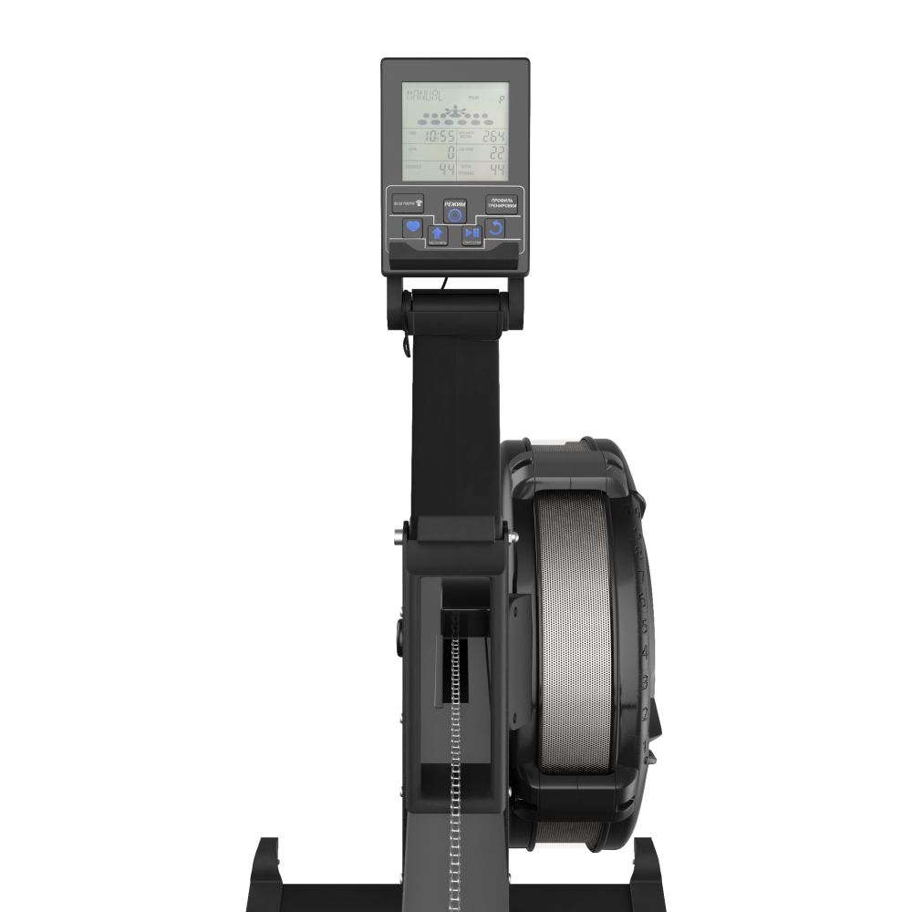 Гребной тренажер UNIX Fit  аэродинамическая нагрузка / Air Rower-X черный