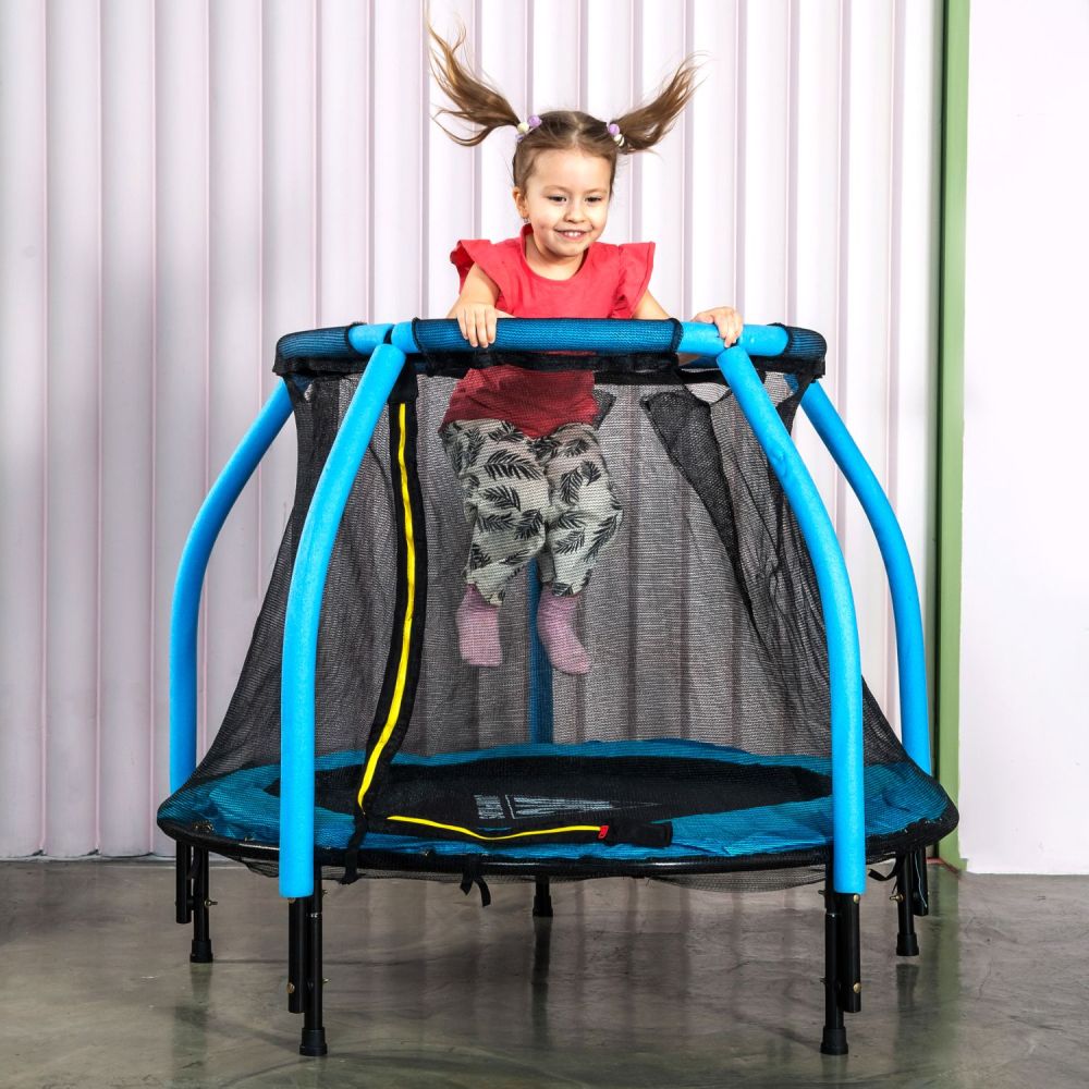 Фотографии Батут DFC JUMP KIDS 48" синий, сетка (120см)