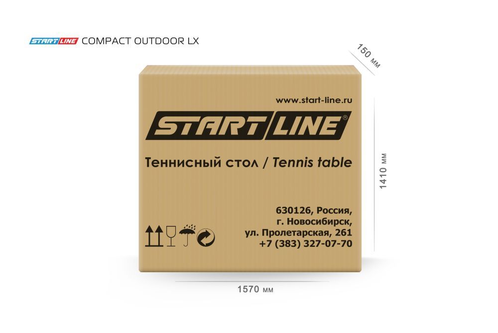 Фотографии Стол теннисный Compact-2 LX Всепогодный Синий