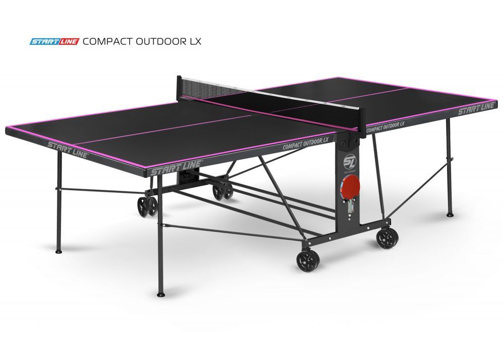 Фото Стол теннисный Compact-2 LX Всепогодный Black